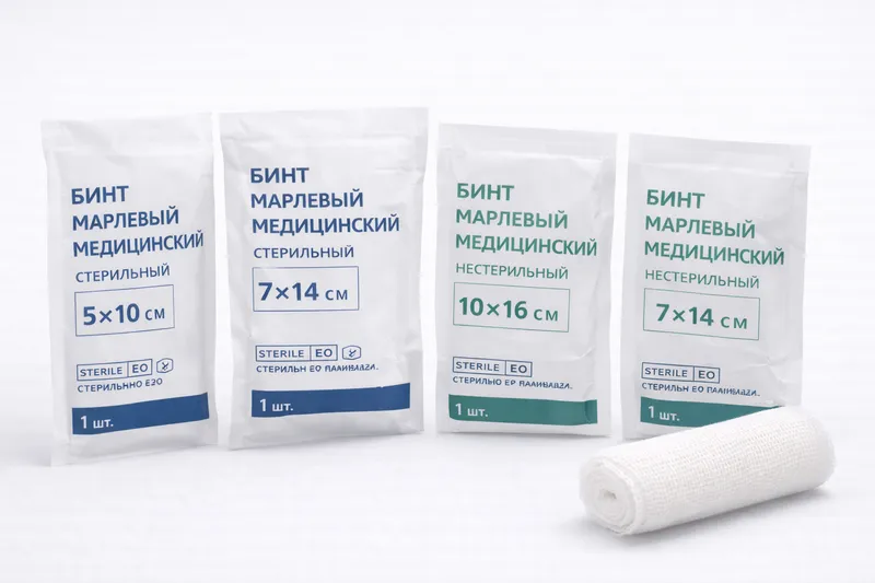 Бинт марлевый медицинский