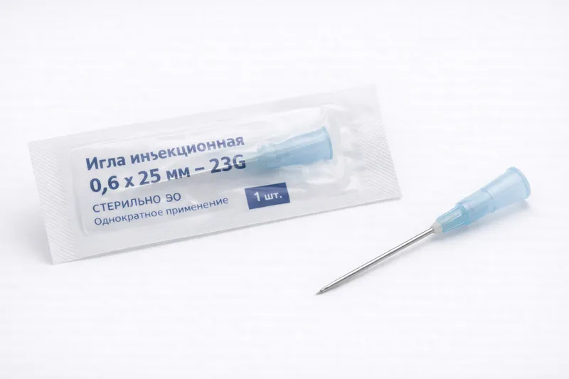 Игла инъекционная 0.6x25 мм